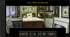 Desktop Screenshot of karenscustomframes.com